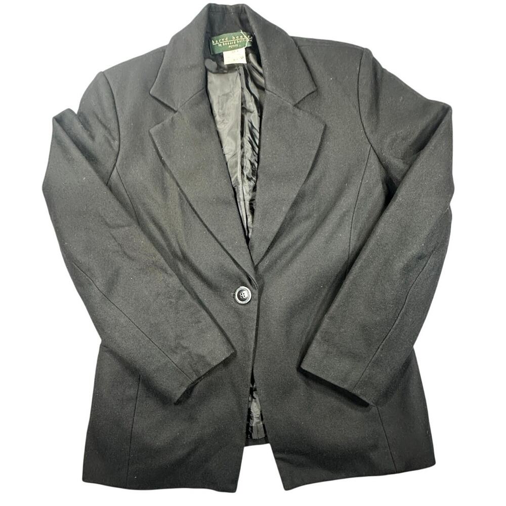 Harvé Benard Wool Blend Single Button Blazer Jacket 10
